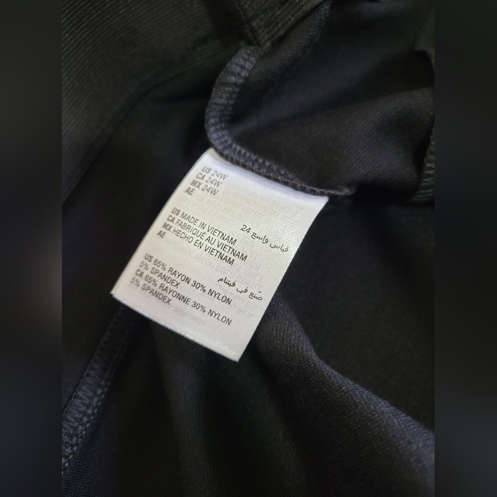 INC International Concepts Black Straight Leg Pants - Picture 5 of 5
